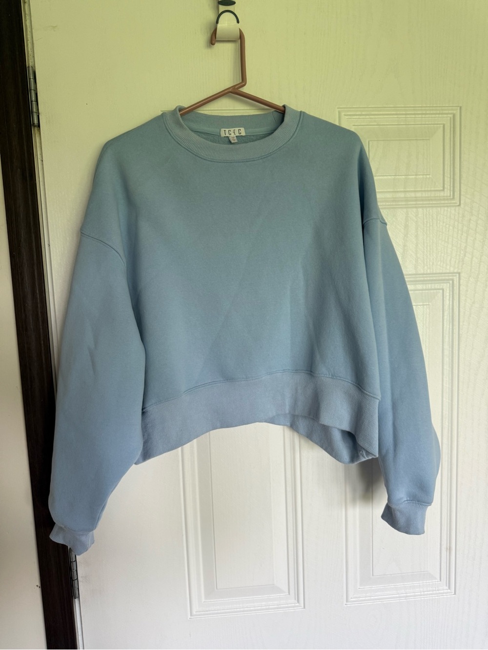 2 for $30 sale: TCEC light blue cropped sweatshirt - S